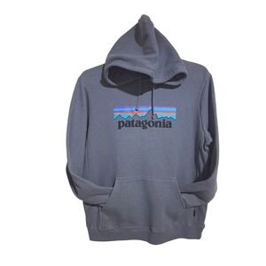 Patagonia Mens size Large P6 Logo Uprisal Hoody Grunge Preppy Recycled Gorpcore‎